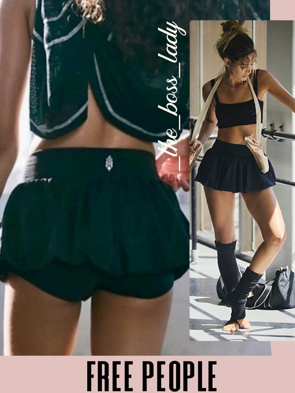 Free People skort yoga activewear sportswear bubble short dance workout gym XS